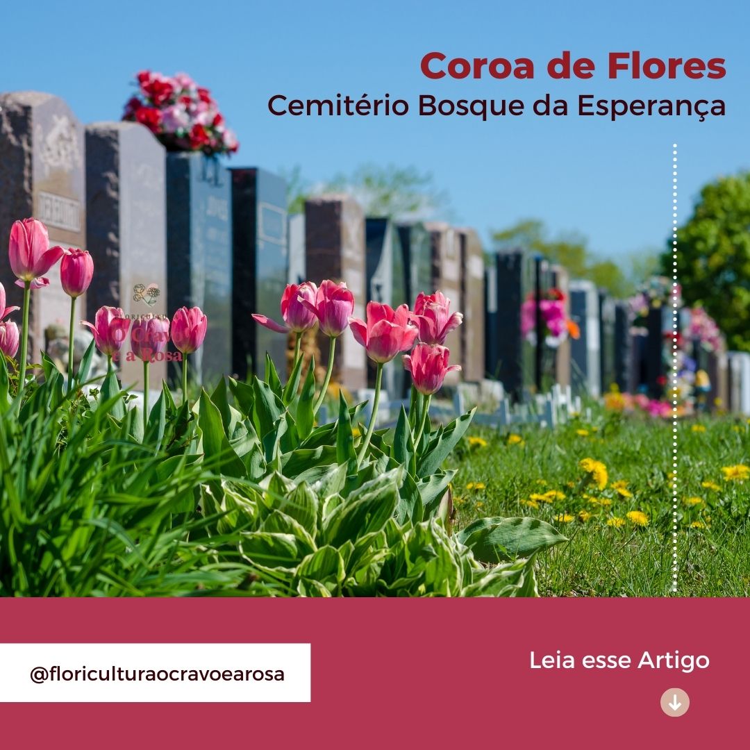 Entrega de coroas de flores Bosque da Esperança Cemitério Parque